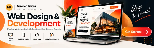 Naveen Kapur web design and development. Get started